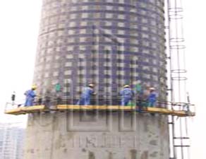 烟囱炭纤维加固施工