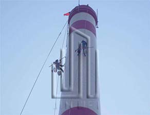 烟囱环保美化刷色环