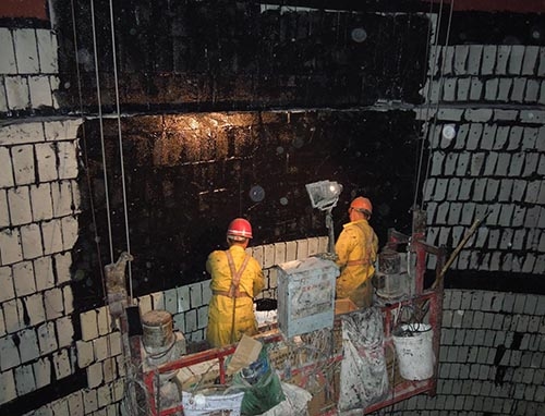烟囱内壁脱硫施工